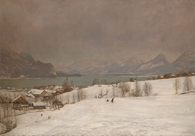 Grey Winter Day (Wolfgangsee)_