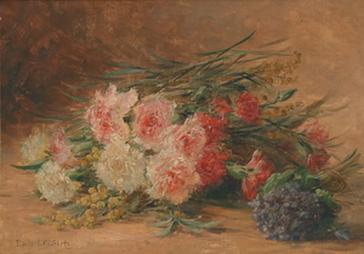 Still Life with Carnations and Violets