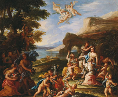 Allegory of Autumn by Filippo Lauri - Auction record, sale price, and art valuation. Compare with similar artists and explore comparable artworks.