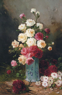 Sample artwork by Henri Robbe (1807 - 1899), known for still life painting - View similar artists and auction records