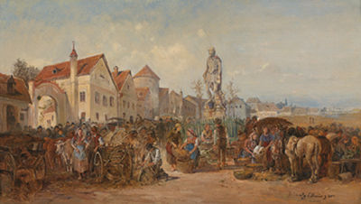 Market Day in Langenlois (?)