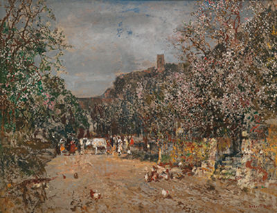 "View of the Ruins at Hinterhaus in Spitz"