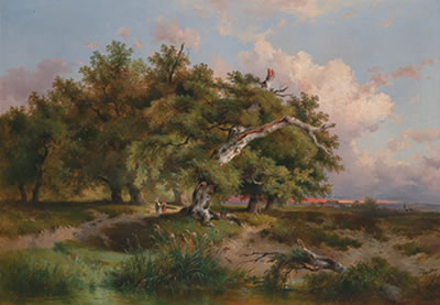 Sample artwork by Dominik Schufried (1810 - 1888), known for landscape, genre - View similar artists and auction records