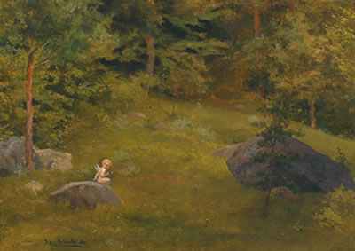 Cupid in a Woodland