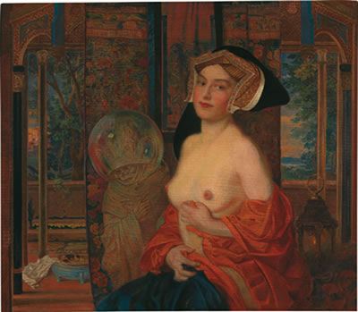 Sample artwork by Sigmund Walter Hampel (1868 - 1949), known for pointillist painting - View similar artists and auction records