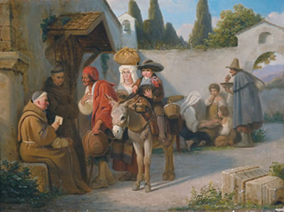 Entering a Monastery in Rome