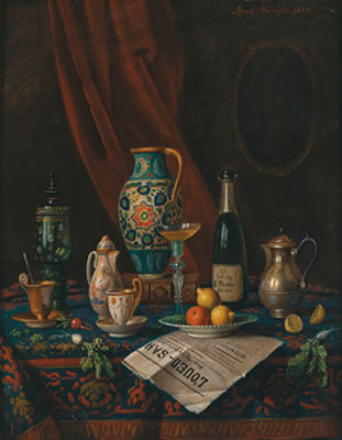 Still Life with Antiques by Moritz Mansfeld - Auction record, sale price, and art valuation. Compare with similar artists and explore comparable artworks.