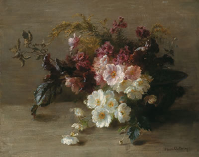 Sample artwork by Marie Oesterley (1842 - 1916), known for painting, portraitist, flower, landscape - View similar artists and auction records