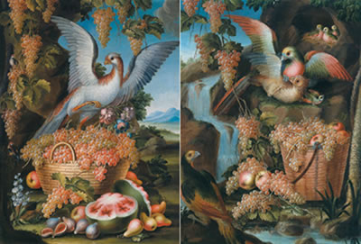 Sample artwork by Francesco Malagoli (1776-1779), known for still life paintings of abundant bunches of grapes - View similar artists and auction records