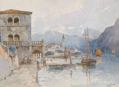 A view of Perasto at Gardasee by Fritz Lach - Auction record, sale price, and art valuation. Compare with similar artists and explore comparable artworks.