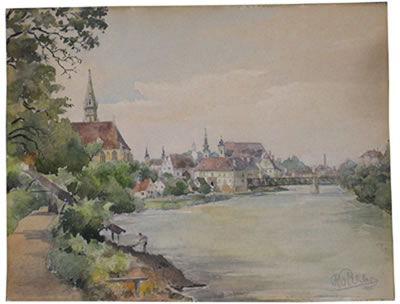 A view of Steyr by Rudolf Pichler - Auction record, sale price, and art valuation. Compare with similar artists and explore comparable artworks.