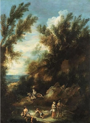 Two landscapes with figures (2) by Antonio Francesco Peruzzini - Auction record, sale price, and art valuation. Compare with similar artists and explore comparable artworks.