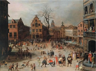 Carnival in a Flemish town