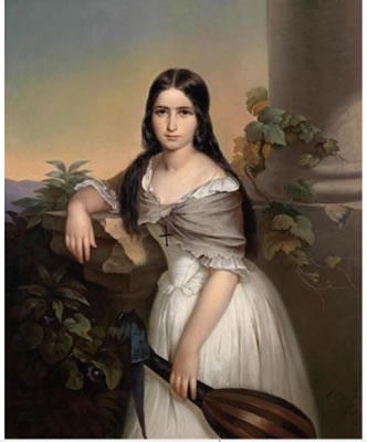 Girl with Mandolin by Karl Adolf Gugel - Auction record, sale price, and art valuation. Compare with similar artists and explore comparable artworks.
