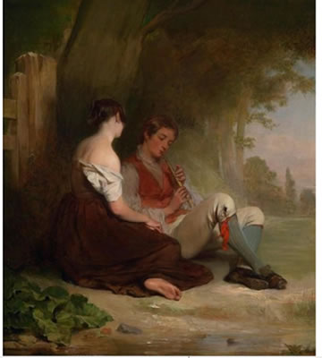 Young Boy Playing the Flute at the Edge of a Wood by Haynes King - Auction record, sale price, and art valuation. Compare with similar artists and explore comparable artworks.