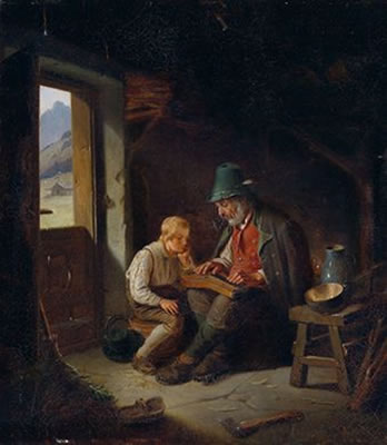 The Zither Player with his Attentive Audience