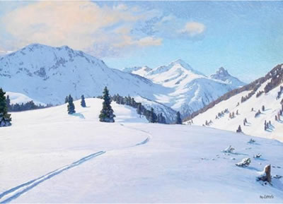 Sample artwork by Max Von Esterle (1870 - 1947), known for plein-air landscape and portrait painting, woodcuts and etchin - View similar artists and auction records