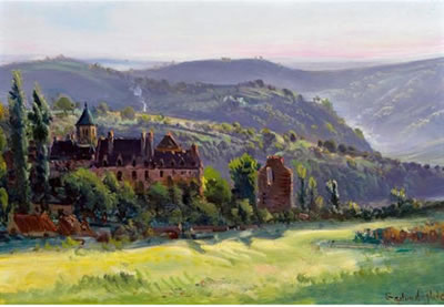 Idyllic Summer Landscape by Gaston Anglade - Auction record, sale price, and art valuation. Compare with similar artists and explore comparable artworks.