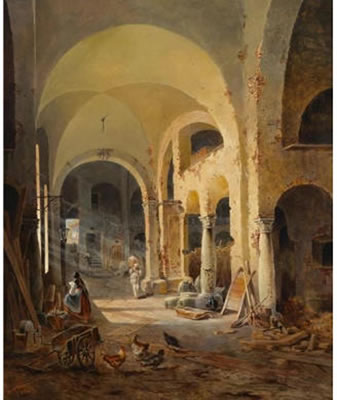 Courtyard in Dalmatia by Anton Altmann the Younger - Auction record, sale price, and art valuation. Compare with similar artists and explore comparable artworks.