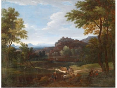 Landscape with figures by Crescenzio D'Onofrio - Auction record, sale price, and art valuation. Compare with similar artists and explore comparable artworks.