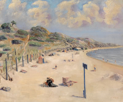 Beach in North France by Fernand Piet - Auction record, sale price, and art valuation. Compare with similar artists and explore comparable artworks.