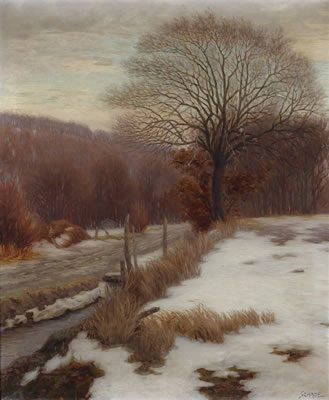 "The Thawing in the Vienna Woods", according to the label verso