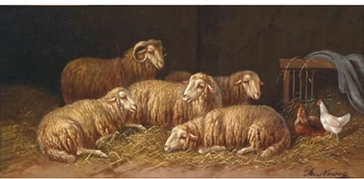 Stable Scene by Adolf D Nowey - Auction record, sale price, and art valuation. Compare with similar artists and explore comparable artworks.