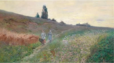 Sample artwork by Peter J Jaros (1859 - 1929), known for painting - View similar artists and auction records
