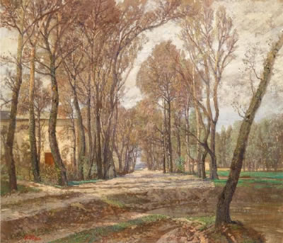 "By the artist's studio, Prater 1907