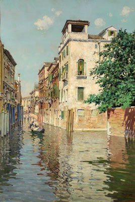 View of a Venetian Canal on a Summer's Day