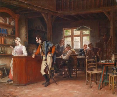 A Stimulating Conversation by Gerard Jozef Portielje - Auction record, sale price, and art valuation. Compare with similar artists and explore comparable artworks.