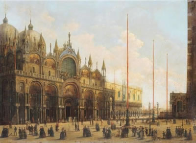 Sample artwork by Giuseppe Bernardino Bison (1762 - 1844), known for genre drawings and landscapes, decorative fresco painting, scenography - View similar artists and auction records