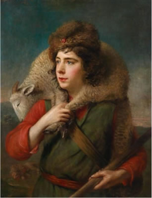 Portrait of Horace Hone, the artist's son, as the young shepherd David
