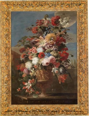 A still life with flowers in an ornamental vase in a southern landscape by Nicola Casissa - Auction record, sale price, and art valuation. Compare with similar artists and explore comparable artworks.