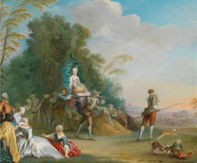 A rural courtship: the bride is carried off