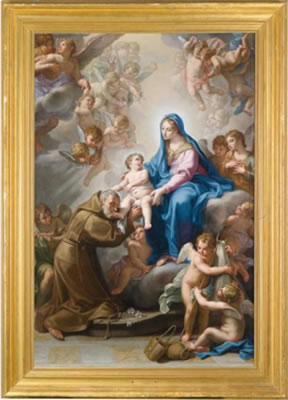 Saint Felix of Cantalica with the Virgin and Child