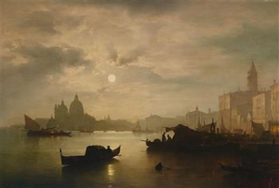 Venice in the Moonlight by Sophus Jacobsen - Auction record, sale price, and art valuation. Compare with similar artists and explore comparable artworks.