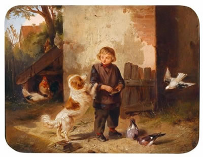 The Little Dog Begging