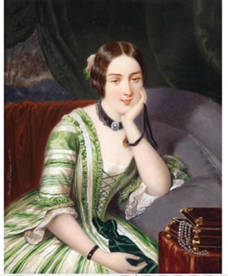 Sample artwork by Adolf Theer (1811 - 1902), known for portrait painting, miniatures - View similar artists and auction records