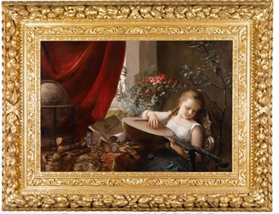 Sample artwork by Franz Russ II (1844 - 1906), known for painting - View similar artists and auction records