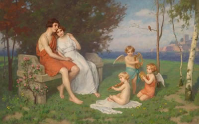 Sample artwork by Simon Glücklich (1863 - 1943), known for painting - View similar artists and auction records