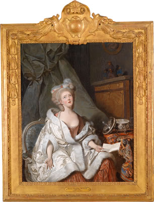 An aristocratic lady in an interior