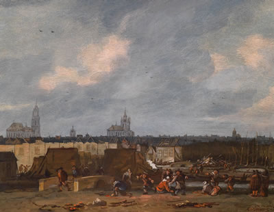 The explosion of the powder magazine in Delft of 1654