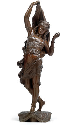 Dancing Oriental Woman by Henri Weiss - Auction record, sale price, and art valuation. Compare with similar artists and explore comparable artworks.