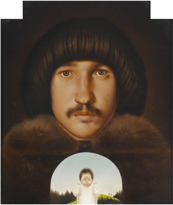 Portrait of Josef Bramer: Self Portrait with Child
