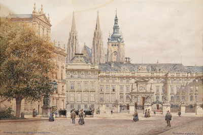 Prague, the royal fortress on the Hradschin
