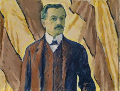 Portrait of Kolomann Moser: Self-portrait