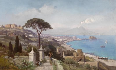 View of the Bay of Naples