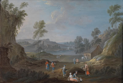 A river landscape with figural staffage by Maximilian Blommaert - Auction record, sale price, and art valuation. Compare with similar artists and explore comparable artworks.