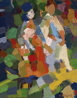2 Figures on the Bank